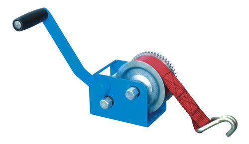 Fema Manual Winch 907 Kg Strap 6 M and Hook 0