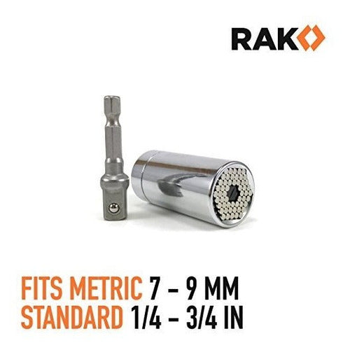 Rak Universal Socket Grip (7-19mm) Multi-function Ratchet Wrench Power Drill Adapter 2