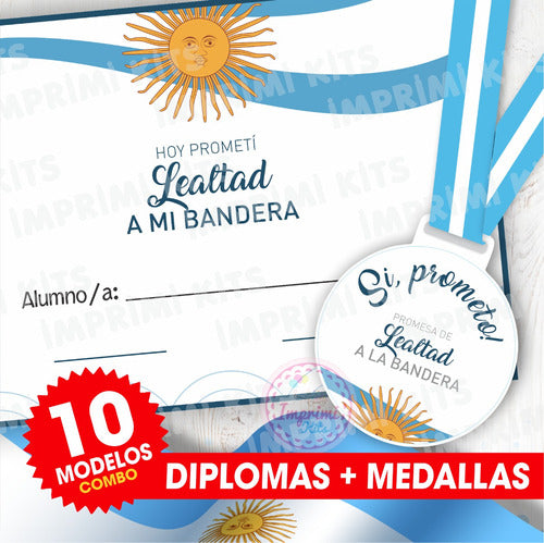 Imprimi Kits Diseños Medallas Y Diploma Promesa Jura Lealtad A La Bandera 4