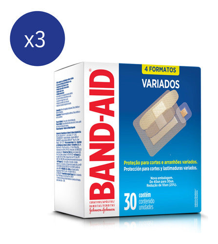 Pack Apósitos Band-aid Variados 30 U 0