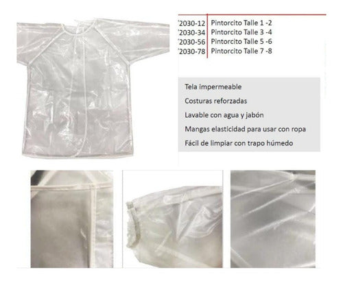 Hidear Pintorcito Jardin Plastico Salva Ropa Varios Talles 1