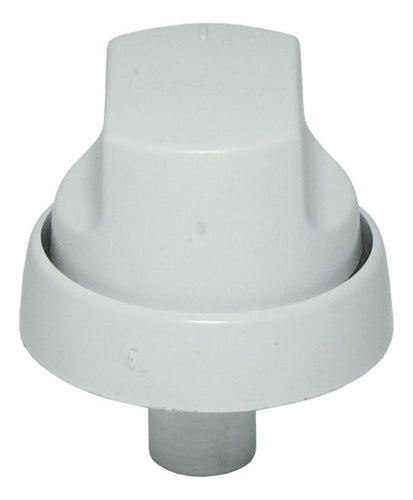 Escorial White / Black Kitchen Knob 0