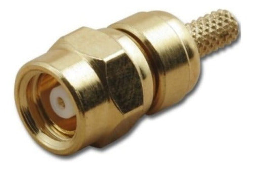 RF Smc Male Connector for RG174 Hollow Pin (Pack of 5 Units) 0