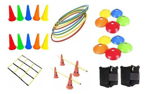 Tourmalhyn Coordination Kit with 43 Units: Rings, Cones, Quadrilateral & Ankle Weights 0