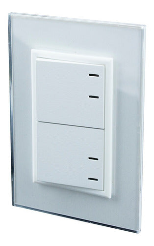 Jeluz Crystal White Complete 2-Point Light Switch 1