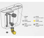 Conexión Fuelle Ferrum Vtc09 Para Depósito Colgar Extensible 1