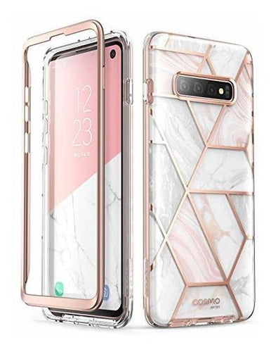 I-Blason Cosmo Designed for Galaxy S10 Case - Elegant Marble 0