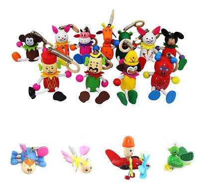 Cartoon Jumping Puppet Wooden Figure Toy 1