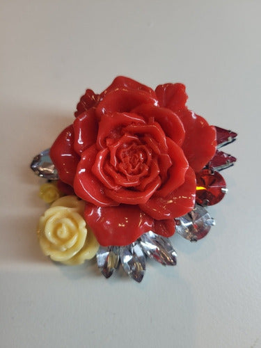 High Fashion Flower Brooch Accessories Gems Bijouterie 2