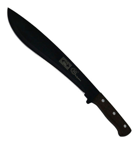 Facão  Mato Tipo Kukri Camping Preto 16 0