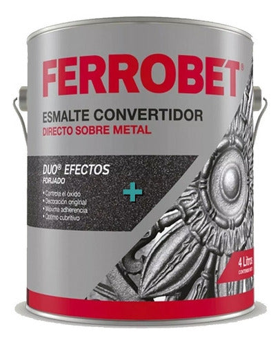 Petrilac Ferrobet Duo Forja 4l Silver or Iron Enamel Converter Mm 5