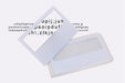 Set of 5 Credit Card Size Wallet Magnifying Glasses with Envelope - White 1