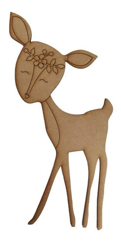 15 Bambi 15cm  Fibrofacil Mdf Cumpleaños Sovuenirs 0