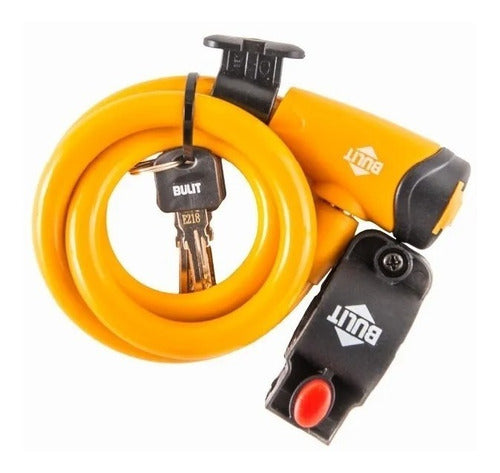 Bulit Safety Cable Lock with Key 1m x 12mm 0