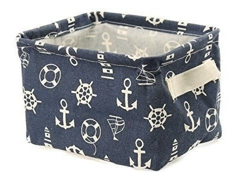 Orino Nautical Fabric Waterproof Small Storage Baskets 4