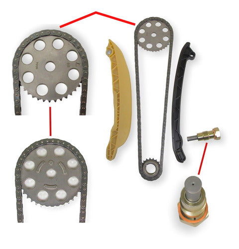 Ford Timing Chain Kit Fiesta 1999-2011 1.6 Rocam Cuot 0