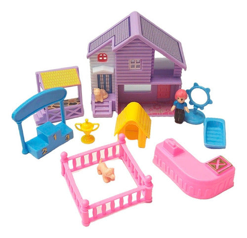 Funny House Dolls and Pets Set Funny House +14 Pieces Blister 7