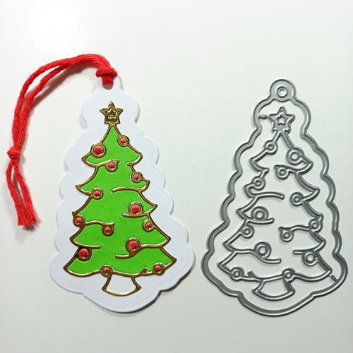 Christmas Tree Tag Scrapbooking Die 1