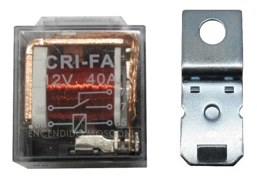 Transparent 12V LED Competition Relay Fueltech 40A 2