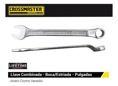 Crossmaster 7/32'' Striped Box Combination Wrench 1