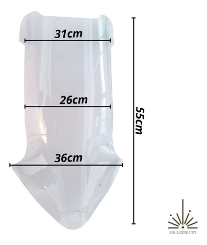 Bolha Parabrisa Moto Nc 750x A Partir Ano 2022 Cristal 2