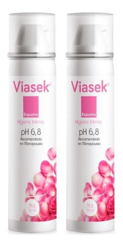 Combo Viasek Intimate Hygiene Foam 6.8 pH 2 Units 0