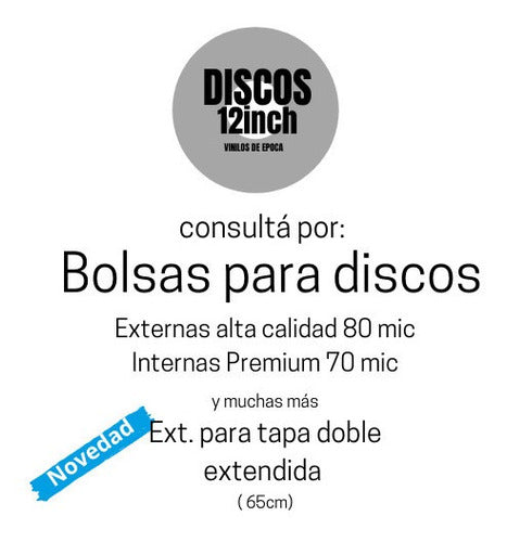 BOLSAS PARA VINILOS 50 Internas Gruesas 70 Micrones 4