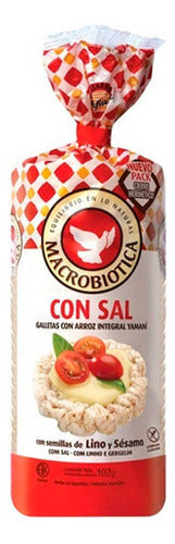 Pack X 12 Galleta De Arroz Macrobiótica Con Sal X 102 Gr 0