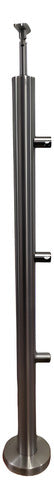 FORMATECSRL Stainless Steel Post Column for Railing 42 Mm with Support 1