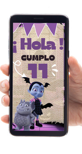 Tarjeta Digital Cumpleaños - Vampirina - Invitación 0