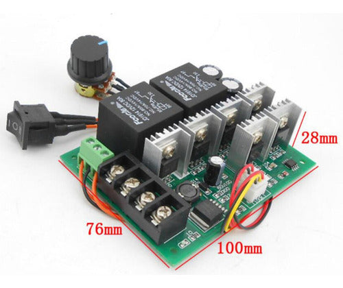 Dc 40a Controlador De Motor Pwm Interruptor Governador 12/24 7