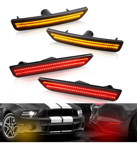 Para Luz Lateral De 4 Peças Ford Mustang 2010-2014 0