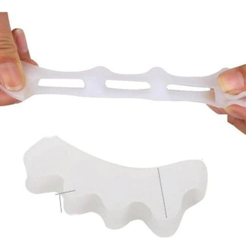 Par Transparente Silicone Separador Protetor Dedos Pés 1