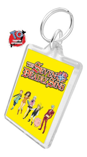 Sakura Artesania Personalized Seven Deadly Sins Keychains Pack of 10 1