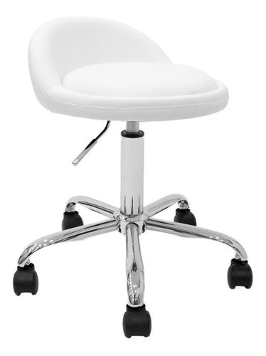 Newmo Diamond Hocker Stool for Dentist, Aesthetic or Tattoo Shop with Wheels - Various Colors 0