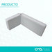 Comercial CAB Mini Square Brackets with Cover White X 2 1