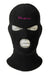 Music Intense Fuchsia Italic Embroidered Balaclava Hat 0