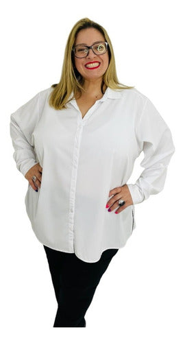 Black & White Camisa Blanca Dama Grande 1