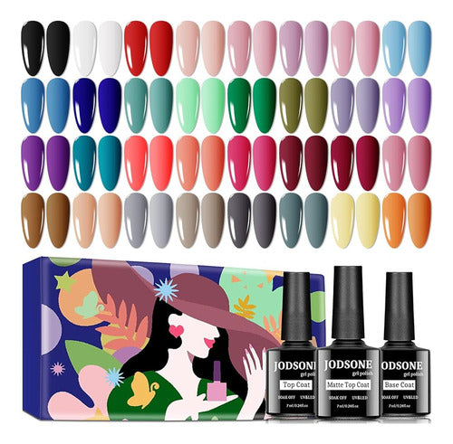 Jodsone 35 Pcs Gel Nail Polish Set Gel Nail Kit Con 32 Color 0