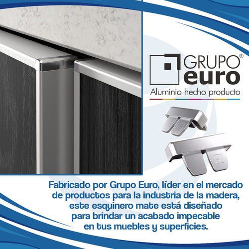 Esquinero Mate Para Tapacanto 18 Mm X10u Grupo Euro 1