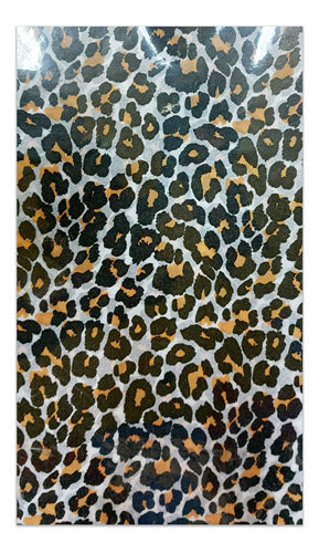 Genérica Papel Seda Barrilete Diseño Leopardo Animal Print 0