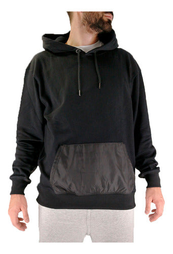 Men's Black Hooded Hifel Distinguished Sweatshirt On Sports 0