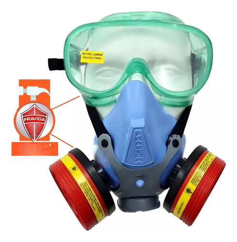 Fravida Semi-Mask Kit with Sprayer Filters + Safety Goggles 0