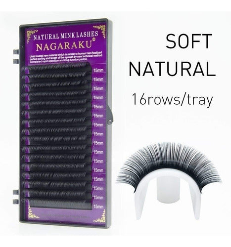 Nagaraku Eyelashes 0.20 C D Curve Length 10 to 15mm 0