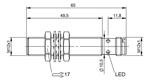 Sensor Inductivo M12 Pnp Nc Conector M12 Balluff- Bes005n 1