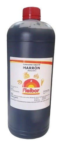 Fleibor Edible Liquid Colorant Gluten-Free 1L Brown 0