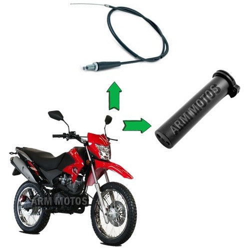 Tubo Y Cable Acelerador Completo Zanella Zr 150 - Arm Motos 0