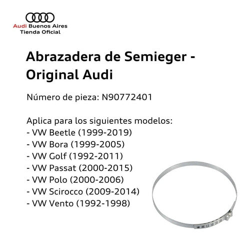 Audi Abrazadera De Semieje Volkswagen Passat 2011 Al 2021 2