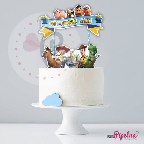 Kits Imprimibles A La Pipetua: Topper Para Torta Toy Story Adorno Torta Centro De Torta 0