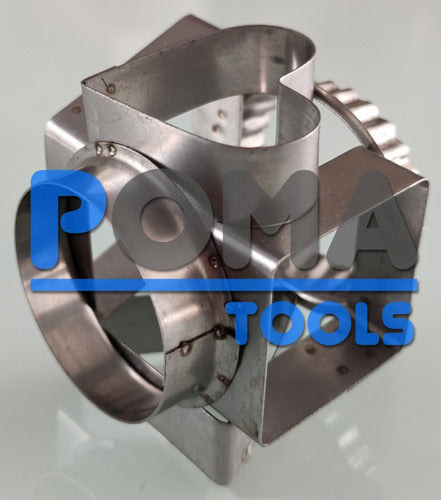 Pomatools Multiple Cutter Cube 6 In 1 Shapes Ø 4 Cm Stainless Steel Cai 0